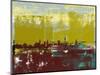 Munich Abstract Skyline II-Emma Moore-Mounted Art Print