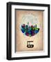 Munich Air Balloon-NaxArt-Framed Art Print