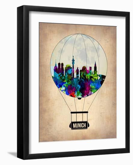 Munich Air Balloon-NaxArt-Framed Art Print