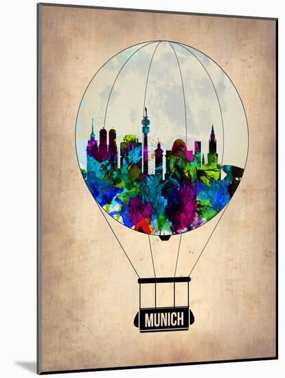 Munich Air Balloon-NaxArt-Mounted Art Print
