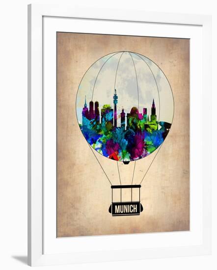 Munich Air Balloon-NaxArt-Framed Art Print