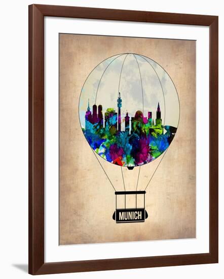 Munich Air Balloon-NaxArt-Framed Art Print