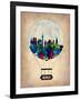 Munich Air Balloon-NaxArt-Framed Art Print