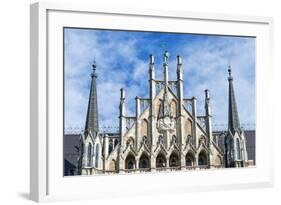 Munich, Bavaria, Germany, Detail of the Town Hall at Marienplatz (Mary's Square-Bernd Wittelsbach-Framed Photographic Print