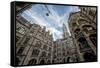 Munich, Bavaria, Germany, Inner Courtyard of the New Town Hall at Marienplatz (Mary's Square-Bernd Wittelsbach-Framed Stretched Canvas