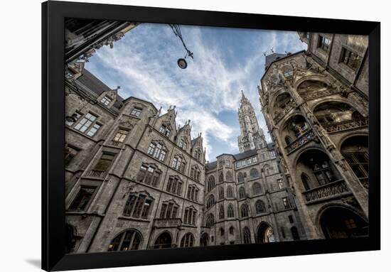 Munich, Bavaria, Germany, Inner Courtyard of the New Town Hall at Marienplatz (Mary's Square-Bernd Wittelsbach-Framed Photographic Print