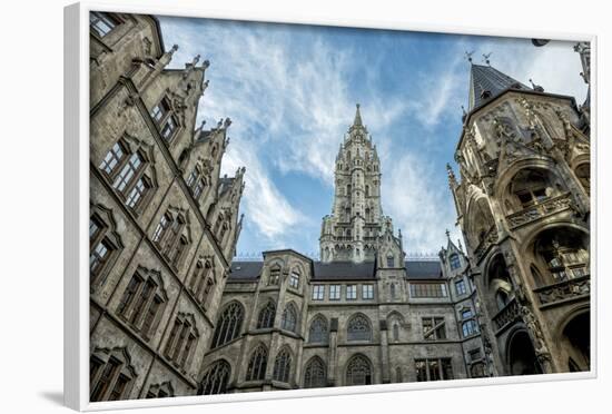 Munich, Bavaria, Germany, Inner Courtyard of the New Town Hall at Marienplatz (Mary's Square-Bernd Wittelsbach-Framed Photographic Print