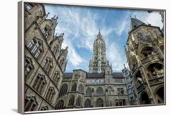 Munich, Bavaria, Germany, Inner Courtyard of the New Town Hall at Marienplatz (Mary's Square-Bernd Wittelsbach-Framed Photographic Print