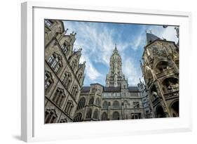 Munich, Bavaria, Germany, Inner Courtyard of the New Town Hall at Marienplatz (Mary's Square-Bernd Wittelsbach-Framed Photographic Print