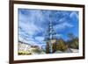 Munich, Bavaria, Germany, Maypole at the Viktualienmarkt (Food Market) in Autumn-Bernd Wittelsbach-Framed Photographic Print