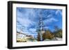 Munich, Bavaria, Germany, Maypole at the Viktualienmarkt (Food Market) in Autumn-Bernd Wittelsbach-Framed Photographic Print