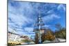 Munich, Bavaria, Germany, Maypole at the Viktualienmarkt (Food Market) in Autumn-Bernd Wittelsbach-Mounted Photographic Print