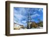 Munich, Bavaria, Germany, Maypole at the Viktualienmarkt (Food Market) in Autumn-Bernd Wittelsbach-Framed Photographic Print