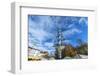 Munich, Bavaria, Germany, Maypole at the Viktualienmarkt (Food Market) in Autumn-Bernd Wittelsbach-Framed Photographic Print