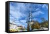 Munich, Bavaria, Germany, Maypole at the Viktualienmarkt (Food Market) in Autumn-Bernd Wittelsbach-Framed Stretched Canvas