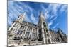 Munich, Bavaria, Germany, New Town Hall at Marienplatz (Mary's Square-Bernd Wittelsbach-Mounted Photographic Print