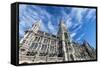 Munich, Bavaria, Germany, New Town Hall at Marienplatz (Mary's Square-Bernd Wittelsbach-Framed Stretched Canvas