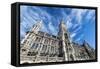 Munich, Bavaria, Germany, New Town Hall at Marienplatz (Mary's Square-Bernd Wittelsbach-Framed Stretched Canvas