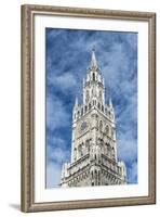 Munich, Bavaria, Germany, Tower of the New Town Hall at Marienplatz (Mary's Square-Bernd Wittelsbach-Framed Photographic Print