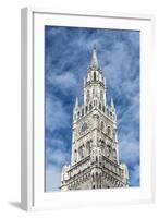 Munich, Bavaria, Germany, Tower of the New Town Hall at Marienplatz (Mary's Square-Bernd Wittelsbach-Framed Photographic Print