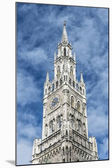 Munich, Bavaria, Germany, Tower of the New Town Hall at Marienplatz (Mary's Square-Bernd Wittelsbach-Mounted Photographic Print