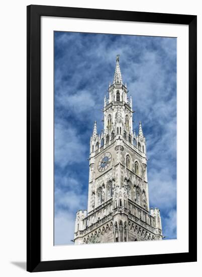 Munich, Bavaria, Germany, Tower of the New Town Hall at Marienplatz (Mary's Square-Bernd Wittelsbach-Framed Photographic Print