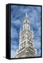 Munich, Bavaria, Germany, Tower of the New Town Hall at Marienplatz (Mary's Square-Bernd Wittelsbach-Framed Stretched Canvas