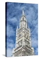 Munich, Bavaria, Germany, Tower of the New Town Hall at Marienplatz (Mary's Square-Bernd Wittelsbach-Stretched Canvas