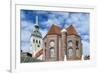 Munich, Bavaria, Germany, View to St. Peter's Church from the Viktualienmarkt (Food Market)-Bernd Wittelsbach-Framed Photographic Print