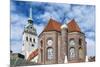 Munich, Bavaria, Germany, View to St. Peter's Church from the Viktualienmarkt (Food Market)-Bernd Wittelsbach-Mounted Photographic Print