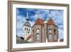 Munich, Bavaria, Germany, View to St. Peter's Church from the Viktualienmarkt (Food Market)-Bernd Wittelsbach-Framed Photographic Print