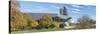 Munich, Bavaria, Germany, View to the Bmw Welt, Museum and Tower, Panorama-Bernd Wittelsbach-Stretched Canvas