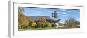 Munich, Bavaria, Germany, View to the Bmw Welt, Museum and Tower, Panorama-Bernd Wittelsbach-Framed Photographic Print