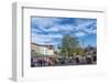 Munich, Bavaria, Germany, Viktualienmarkt (Food Market) with Maypole-Bernd Wittelsbach-Framed Photographic Print