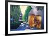 Munich Chinese Tower Beergarden in English Garden-Markus Bleichner-Framed Art Print