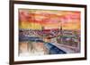 Munich City Center View From St Peter-Markus Bleichner-Framed Art Print