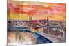 Munich City Center View From St Peter-Markus Bleichner-Mounted Art Print