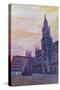 Munich City Hall and St Marys Place-Markus Bleichner-Stretched Canvas