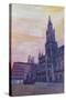 Munich City Hall and St Marys Place-Markus Bleichner-Stretched Canvas