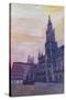 Munich City Hall and St Marys Place-Markus Bleichner-Stretched Canvas