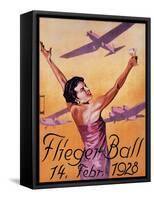 Munich, Germany - Aviation Show at Hotel Wagner Promo Poster-Lantern Press-Framed Stretched Canvas