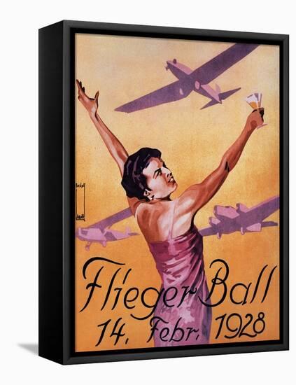 Munich, Germany - Aviation Show at Hotel Wagner Promo Poster-Lantern Press-Framed Stretched Canvas