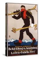 Munich, Germany - Loden Ski Clothes Skiing Advertisement Poster-Lantern Press-Stretched Canvas