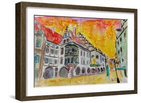 Munich Hofbrauhaus Sunset Am Platzl-Markus Bleichner-Framed Art Print