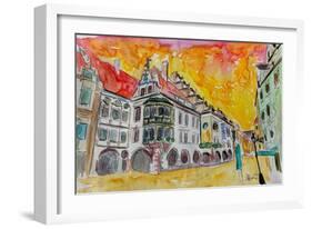 Munich Hofbrauhaus Sunset Am Platzl-Markus Bleichner-Framed Art Print