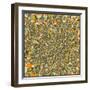 Munich Map-Jazzberry Blue-Framed Art Print