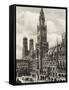 Munich - Neue Rathaus (New Town Hall) and Cathedral-null-Framed Stretched Canvas