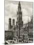 Munich - Neue Rathaus (New Town Hall) and Cathedral-null-Mounted Photographic Print