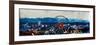 Munich Oktoberfest Panorama with Alps and Giant Wheel-Markus Bleichner-Framed Art Print