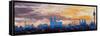 Munich Skyline at Dusk with Alps-Markus Bleichner-Framed Stretched Canvas